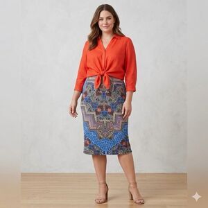 Bisou Bisou Michele Bohbot Pencil Skirt Size XS